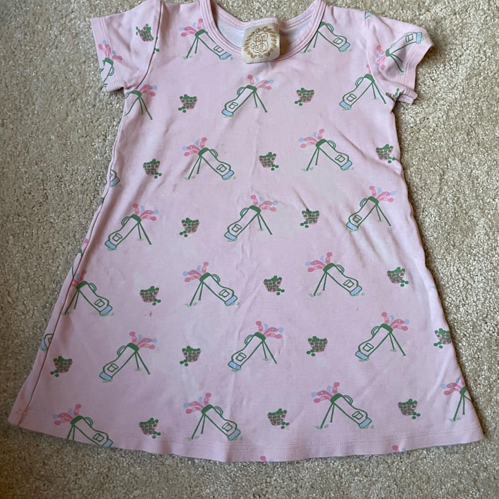 Beaufort Bonnet Co pale pink golf print dress